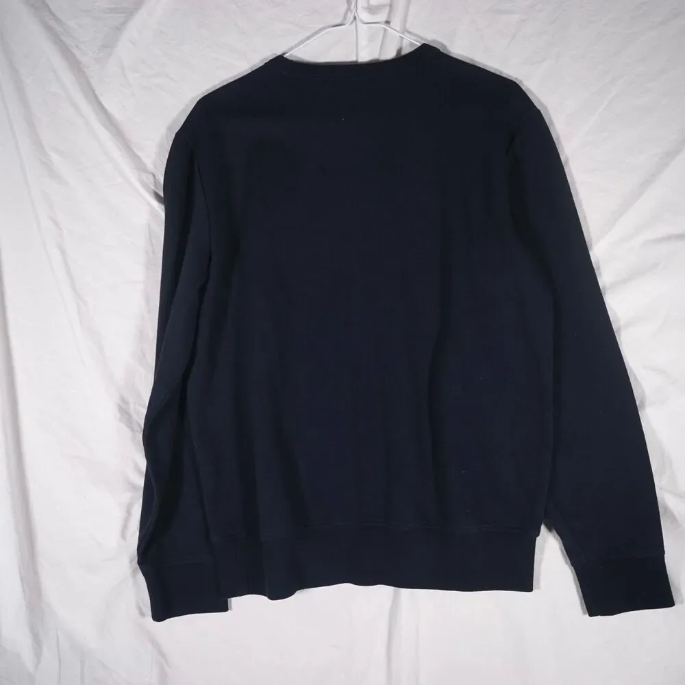 Polo Ralph Lauren Crewneck Sweatshirt Box Logo Spellout Navy White Small